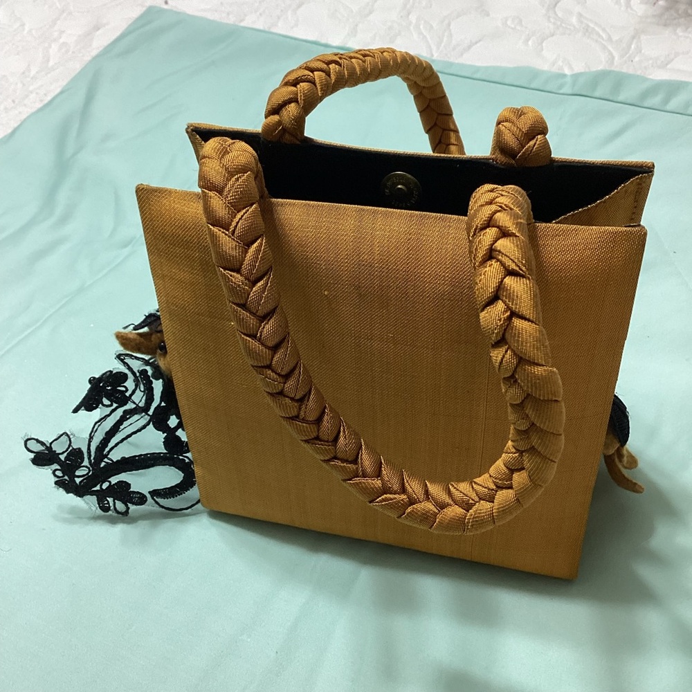 Vintage Gecko Traders Silk Handmade Ladies Purse